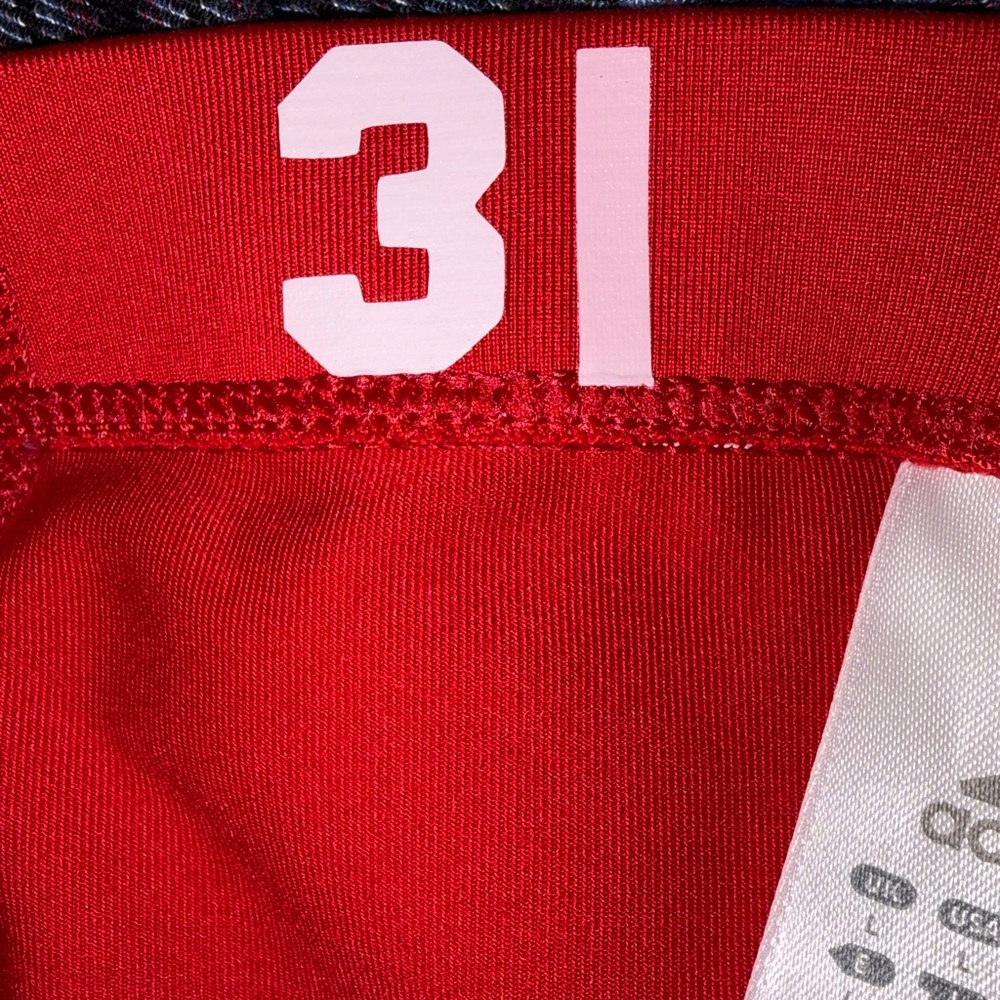 UNLV Adidas Volleyball Shorts Women’s Size Large Red Compression Climalite - Picture 9 of 9